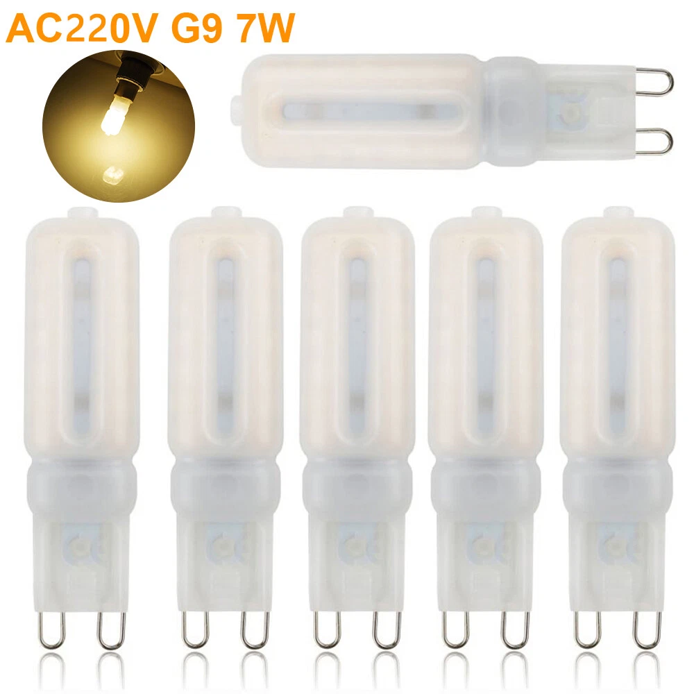 6 Pack G9 LED Light Bulbs 3W 5W 7W Dimmable Capsule Warm Cool White Home Lamp