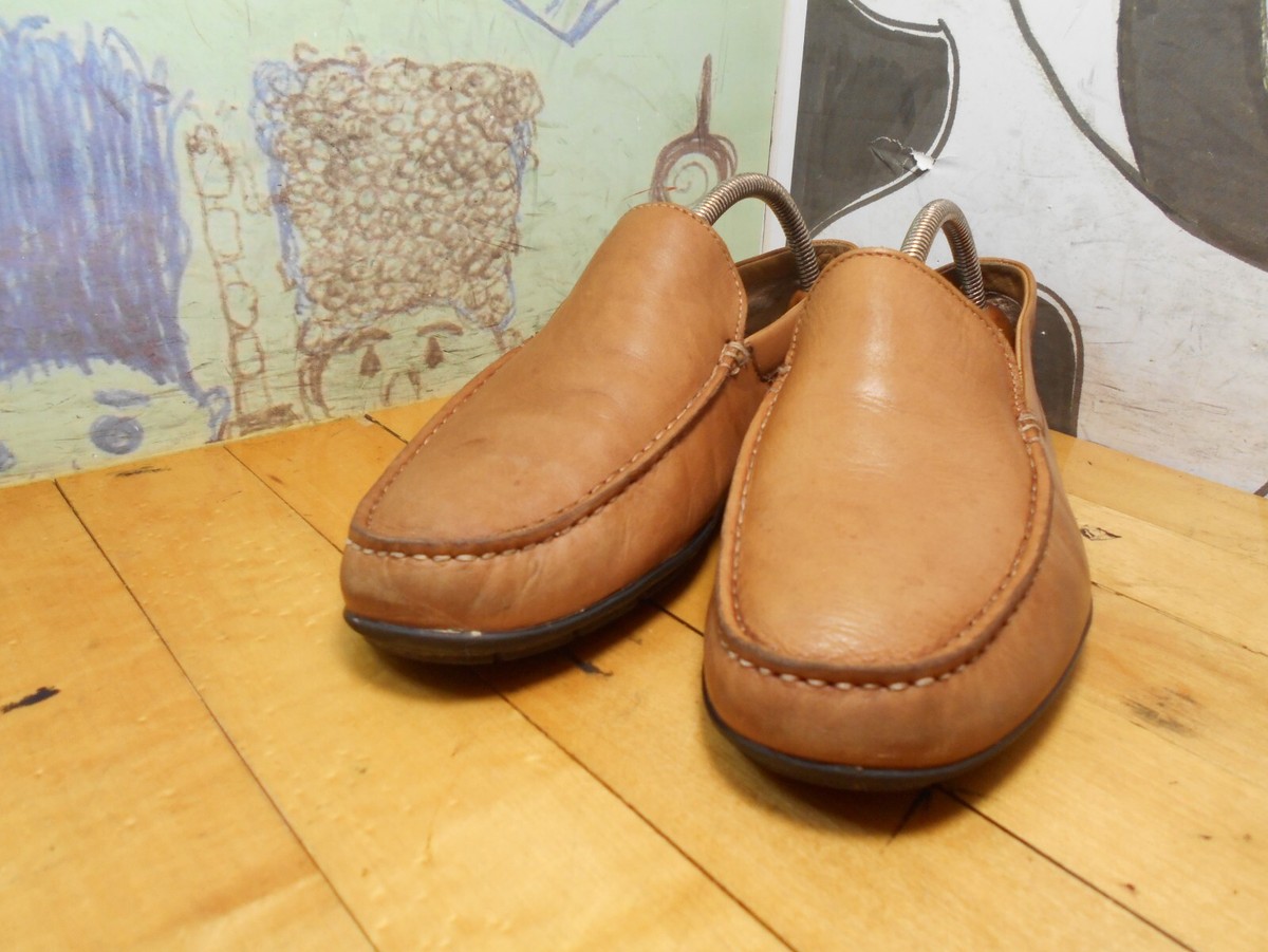 Steve Madden Brown Leather Driving Mocs Men display picture 1