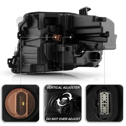 Para 2022 2023 2024 Ford Maverick Negro con Faro LED DRL Faro Pasajero - Imagen 8 de 12