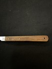 Vintage 3-1/2”Cheese Knife Fork Tip Wood Handle Stainless Steel Japan. — photo 2