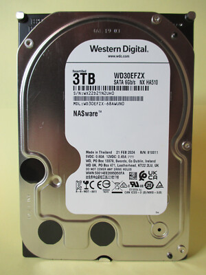 Western Digital WD Red Plus - WD30EFZX - 3TB Festplatte Sata3 intern 3,5''