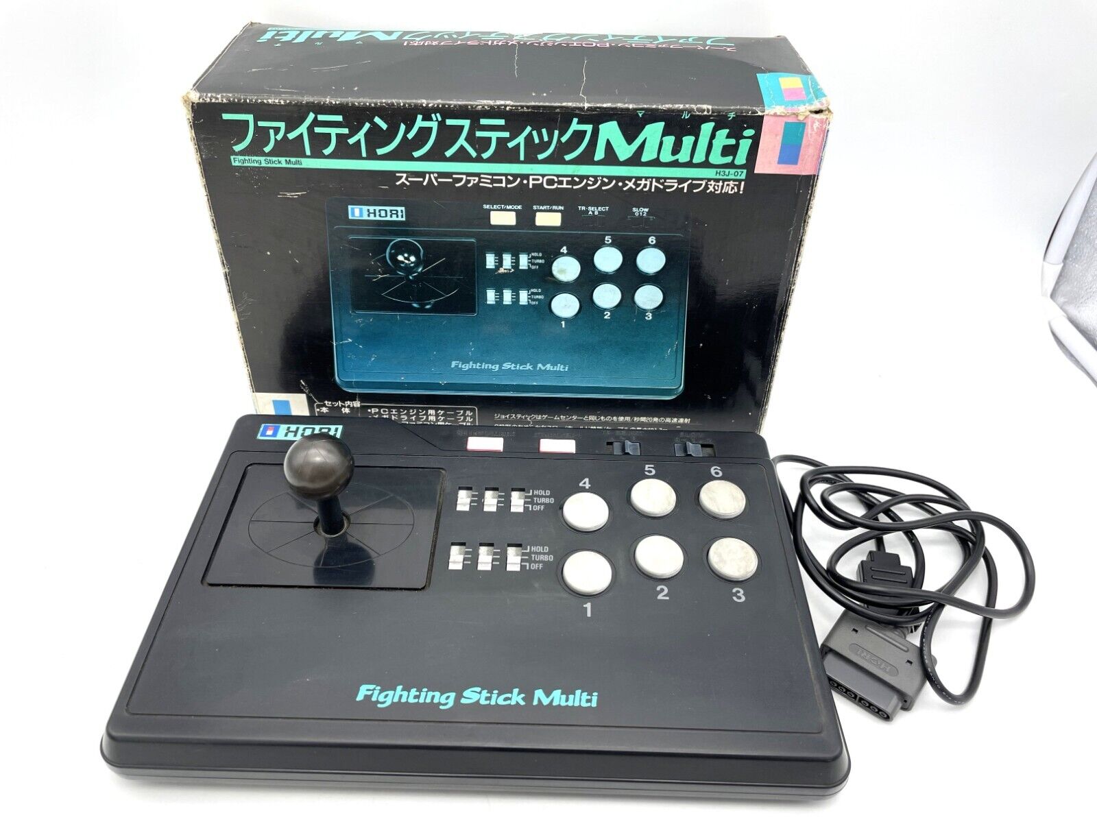 HORI Fighting Stick SS HSS-07 Sega Saturn Controller Boxed tested-d101 –  Hakushin Retro Game shop