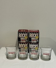Vintage 90’s Smirnoff Vodka Glasses Set Of (4) Made In The USA.