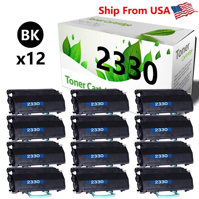12PK 2330DN Toner Cartridge to uesd with 330-2650 2667 Printer