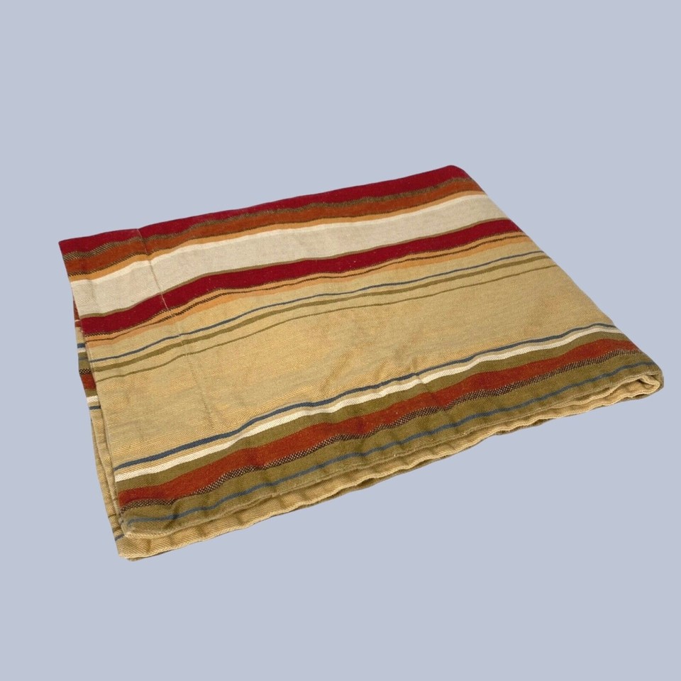 Pottery Barn Standard Pillow Sham Serape Stripe Linen Blend 1 Cover