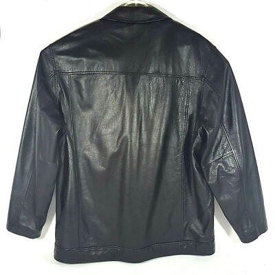Vintage Wilsons Men's Leather M Julian Black Leather Jacket Lined