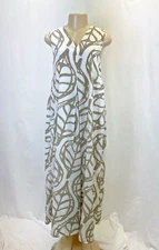 Anthropologie Whit Two Maxi Dress Leaf Print | SP