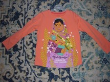 Piccolina Orange Tee Shirt Top, Malala Yousafzai,  100% Cotton Sz 10