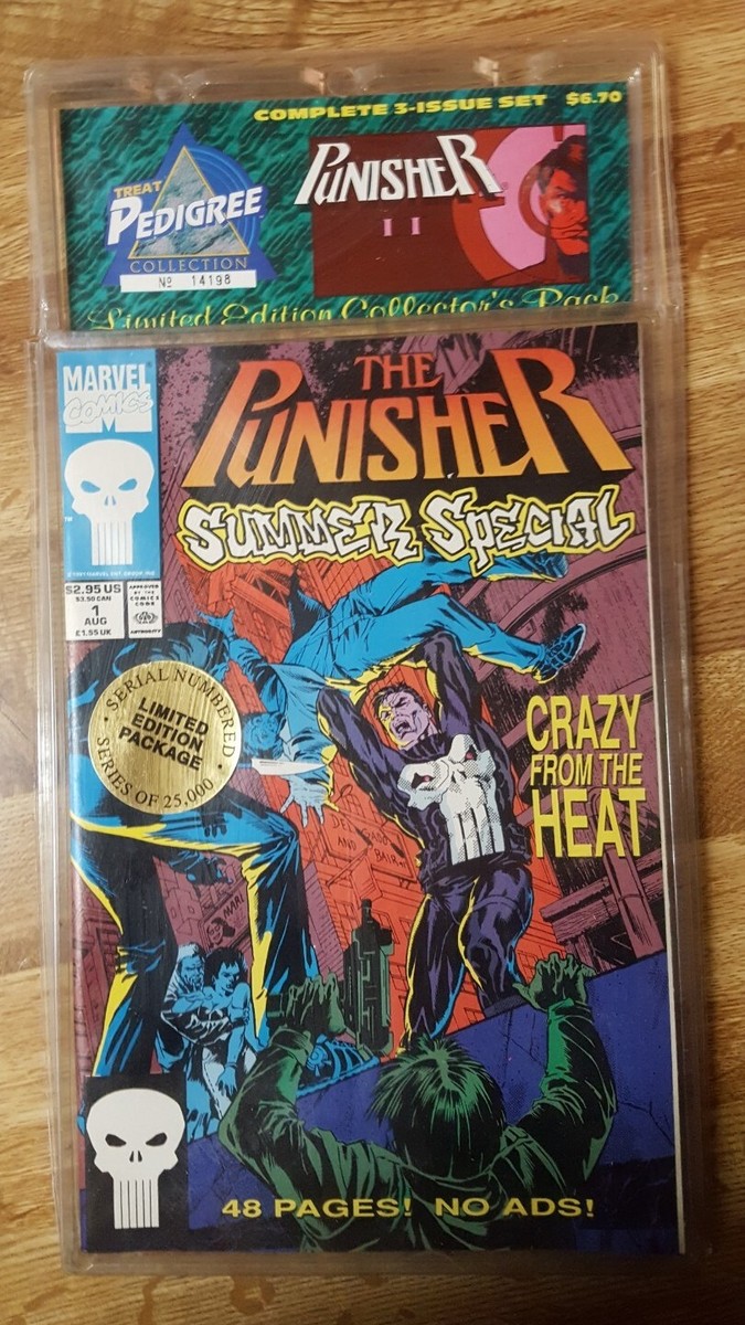 Marvel Comics The Punisher Complete 3 Issue Set Serial Number