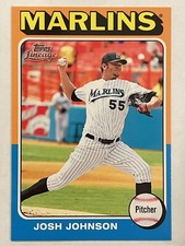 2011 Topps Lineage Josh Johnson Mini 1975 Design #65 Baseball Florida Marlins