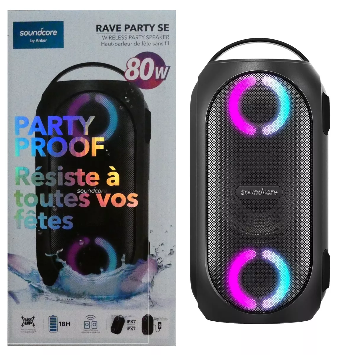 Anker Soundcore Rave Party SE Bluetooth Wireless Speaker Party Proof  ✓✓✓✓✓✓✓✓✓✓✓