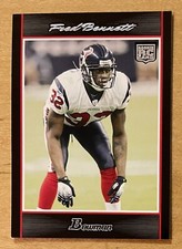 Fred Bennett Rookie 2007 Bowman Football #257 Mint Condition Texans