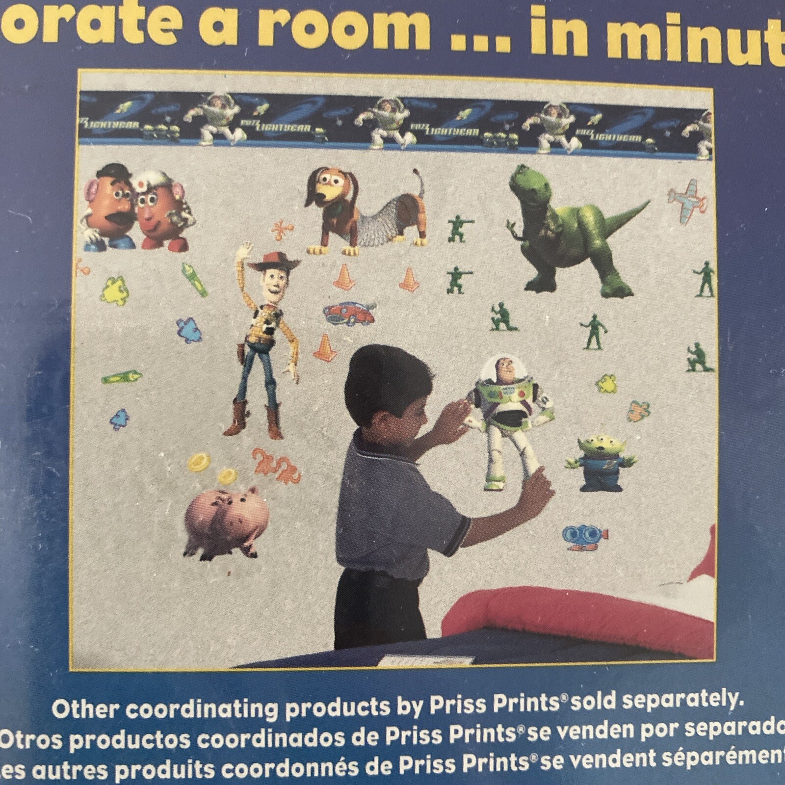 New Priss Prints Disney Toy Story 2 Border Stick-Ups