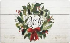 ANTI-FATIGUE NON SLIP PVC FLOOR MAT(18"x30") CHRISTMAS. JOY IN THE WREATH, WW