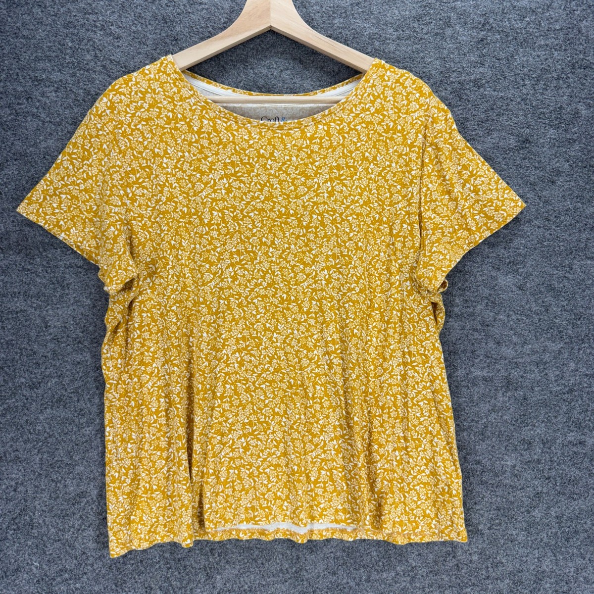 Croft&amp;Barrow CLASSIC TEE トップス Croft & Barrow Classic Tee Crew Neck Short Sleeve T-Shirt Spring