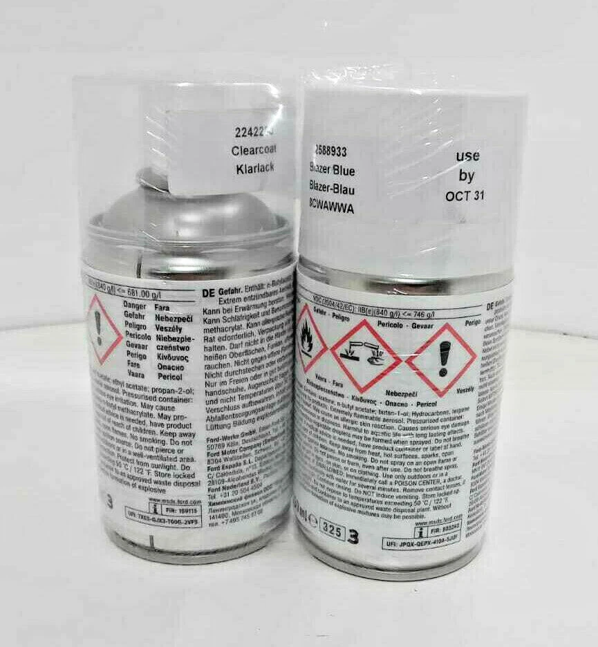 91,80€/1L) Ford Blazer Blau Spraydose Lackspray Klarlack Original 