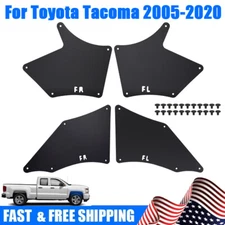 4PC Fender Shield Mud Flaps Splash Guards For Toyota Tacoma 2005-2020 5375-05060