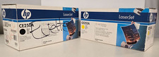 Lot of 2 New Genuine HP Laserjet CE250A BLACK,CE252A YELLOW Toner Cartridge