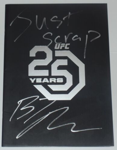 BJ PENN SIGNED AUTO'D UFC 25TH ANNIVERSARY PROGRAM BAS COA 25 YEARS HOF CHAMP - Picture 2 of 10