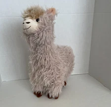 HugFun Llama Alpaca Plush Stuffed Animal Beige  17"