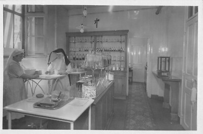Old postcard 75 PARIS HOSPITAL NOTRE DAME DE BON SECOURS PHARMACY