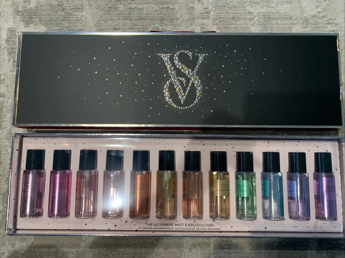 Victorias Secret Gift Set Ultimate Mist Exploration 12pc Mini Body