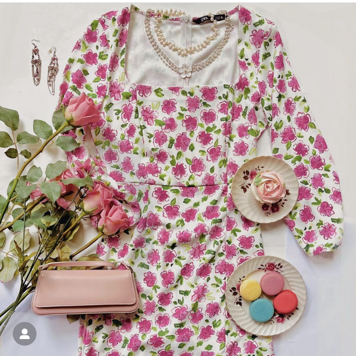 NWT ZARA WOMEN SS22 FLORAL PRINT DRESS FRONT SLIT 8351