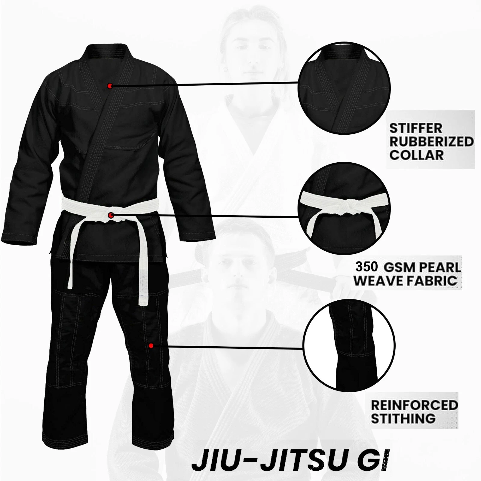 Brazilian Jiu Jitsu Grappling Patch (90 mm) Iron-on Badge BJJ Gi Kimono Shorts e