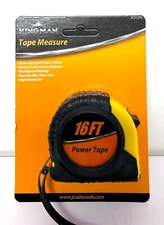 16 ft 3/4" Measuring Tape Carpenter Measure Tool Retracting Ruler Thumb Lock T36