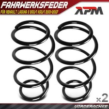 2x Federn Fahrwerksfeder Vorderachse für Renault Laguna II BG0/1 KG0/1 2001-2007