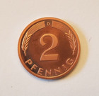1974-D Germany (West, BRD) 2 pfennig, Munich, red UNC, KM-106a (GE3) — photo 4
