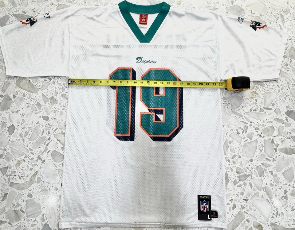 Miami Dolphins Football Jersey Marshall #19 Size L - Image 3 of 4