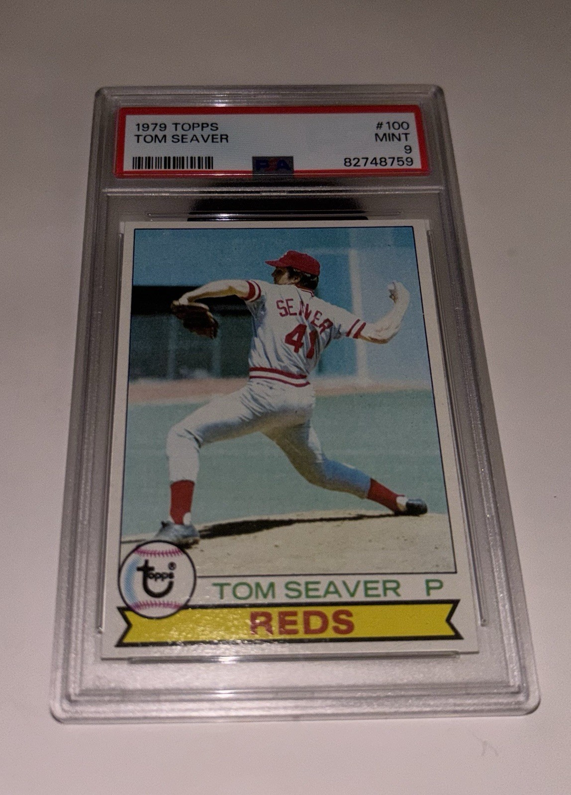 1979 Topps baseball card #100 Tom Seaver PSA 9 Sharp Just Graded! Minty