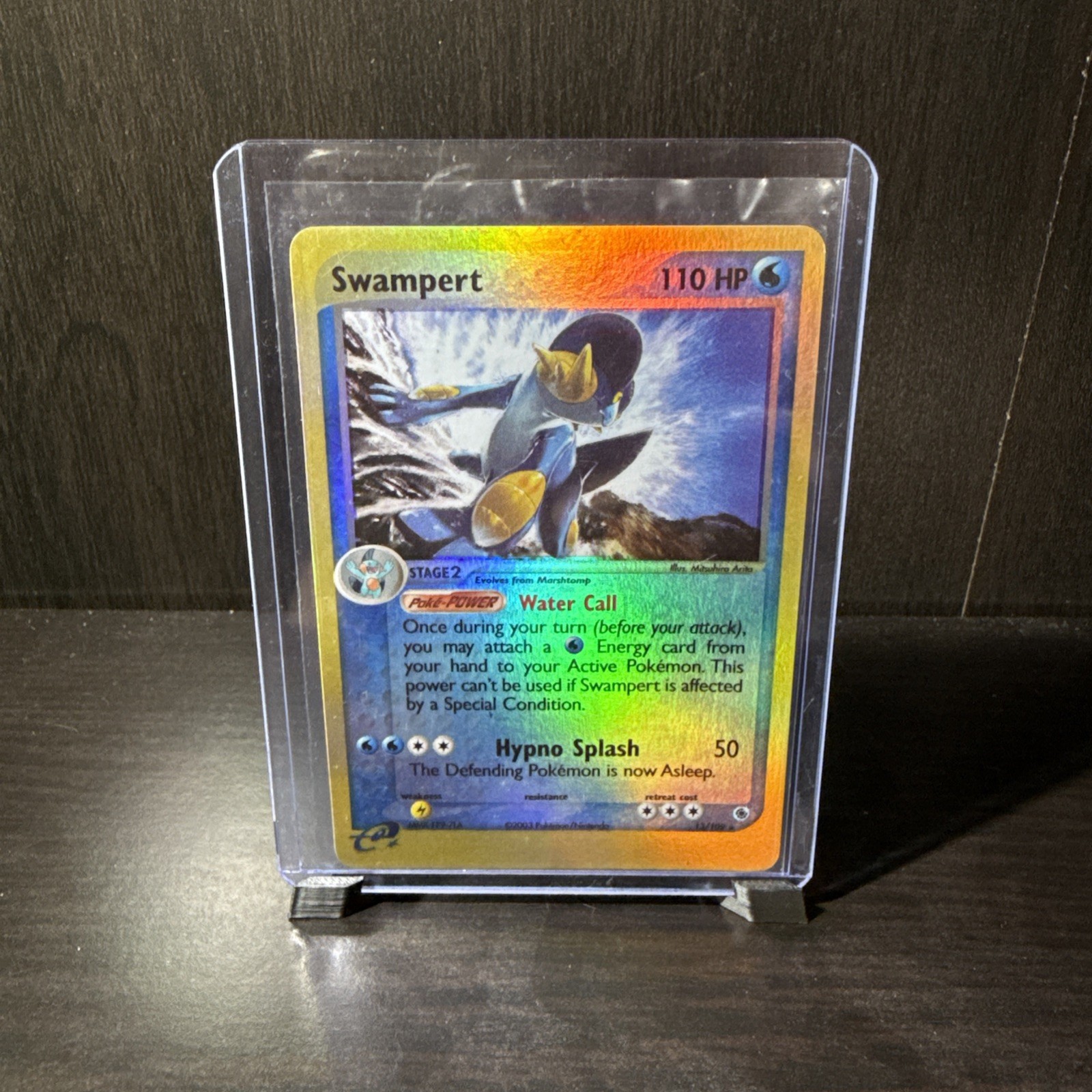 Pokemon Swampert TCG 13/109 Ruby and Sapphire Rare Reverse Holo Card (2002)