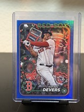 2024 Topps Holiday - Rafael Devers #H151 Blue Metallic Glitter