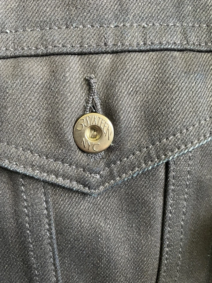 Chaqueta de mezclilla 3sixteen tipo 3s con ribete de sombra en talla mediana hecha en EE. UU. Foto 4 de 4