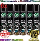 6 x Turtle Wax Fresh Shine Interior Car Cleaner & Air Freshener New Car 500ml