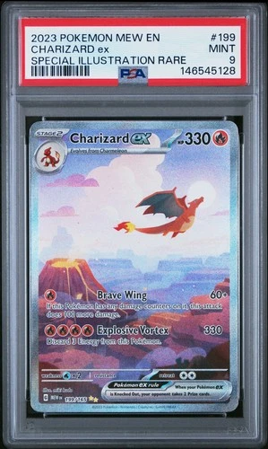 PSA 9 Charizard EX 199/165 S&V 151 Special Illustration Rare Pokemon Card - Mint