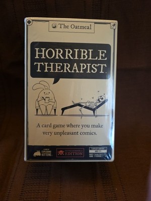 Horrible Therapist Adult Party Game Ages 17+ Mature Humor Card Game New Sealed!