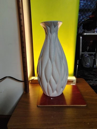 royal haeger vase Lava Pebbles Glaze Blue Interior