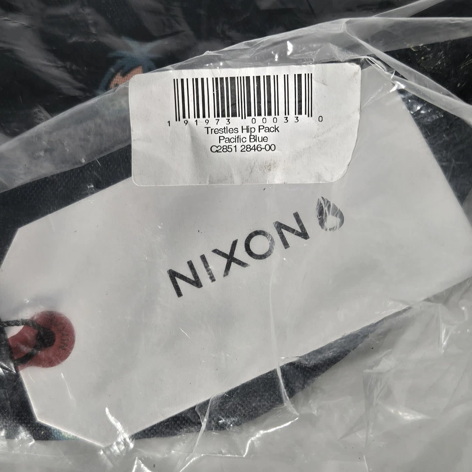 Nixon Trestles Fanny Pack Hip Pacific 蓝色 罕见设计 复古  — 第 2/4 张图片