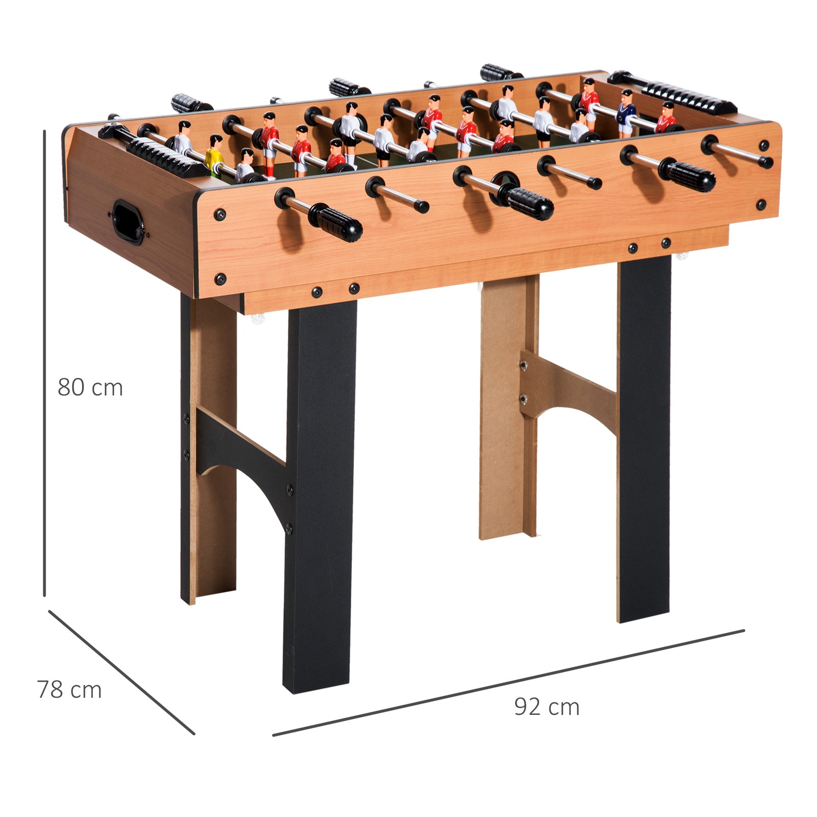 HOMCOM Mini Tavolo Multigioco 4 in 1, Calcio Balilla, Ping Pong, Biliardo Hockey foto 4