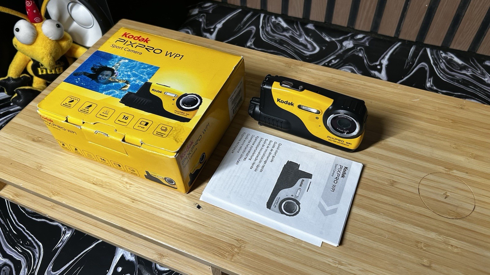 Kodak PIXPRO WP1 Yellow Waterproof Digital Camera NO Memory 