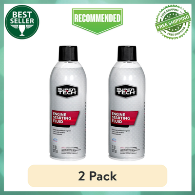 #ad Super Tech Engine Starting Fluid 11 fl oz Helps Engines Start Faster 2 Pack $10.97