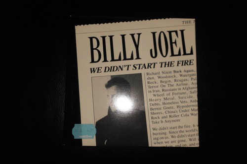 7'' Single Billy Joel - we didn't start the fire