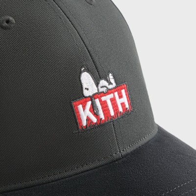 Kith for Peanuts 75 Black Twill Aaron Classic Cap With Suede Brim