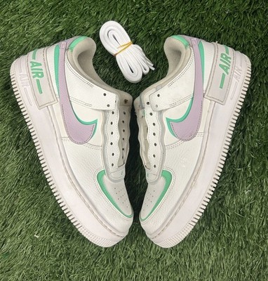 Nike Air Force 1 Shadow White Infinite Lilac Sneakers (CU8591-103) Women s 9.5