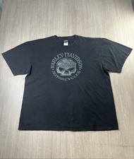 T-shirt Harley-Davidson Willie G teschio uomo nero cotone manica corta taglia 2XL