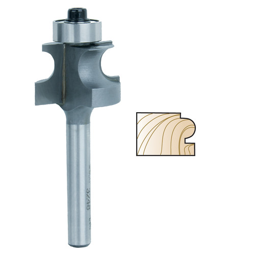 Whiteside Edge Beading Bit, 1/4 in. SH x 5/16 in. BD