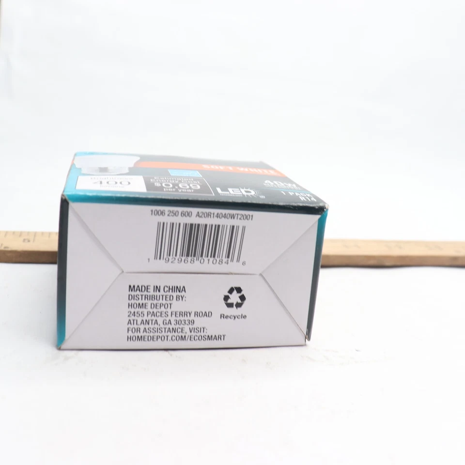 Ecosmart 40-Watt Equivalent R14 CEC Dimmable LED Light Bulb Soft White 2700K - Image 2 of 4